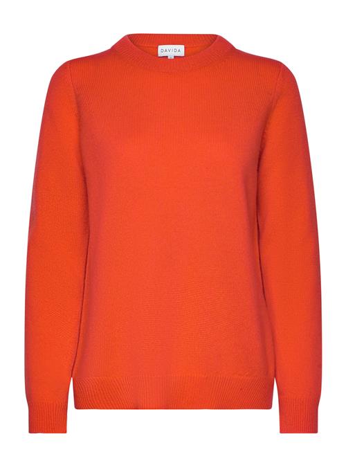 Davida Cashmere Straight O-Neck Sweater Davida Cashmere Orange