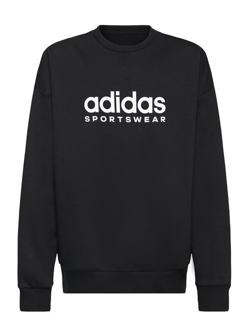 Se adidas Sportswear Fleece Crew Sweatshirt Kids Adidas Sportswear Black ved Booztlet