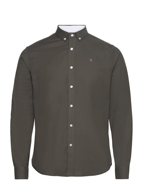 Oxford Stretch Plain L/S Clean Cut Copenhagen Khaki