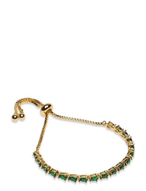 Pipol's Bazaar Carissa Chrystal Bangle Golden Green Pipol's Bazaar Gold