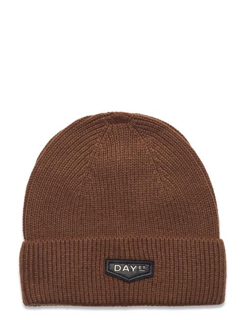 DAY ET Day Logo Patch Knit Hat DAY ET Brown