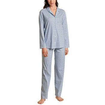 Se Calida Ornament Spring Nights Pyjamas Lyseblå bomuld Small Dame ved Timarco