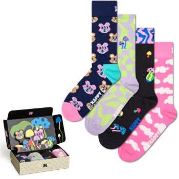 Happy socks Happy Sock Happy In Wonderland Socks Gift Set Strømper 4P Flerfarvet bomuld Str 36/40