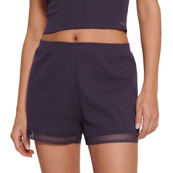 Sloggi GO Ribbed Short Mørkelilla bomuld Medium Dame