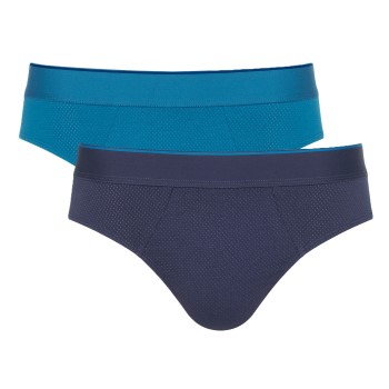 Sloggi 2P Men Ever Airy Brief C2P Marine/Blå bomuld Small Herre