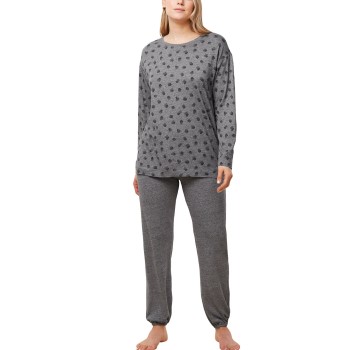 Se Triumph Endless Comfort PK Long Sleeve Pyjamas Mørkgrå  40 Dame ved Timarco