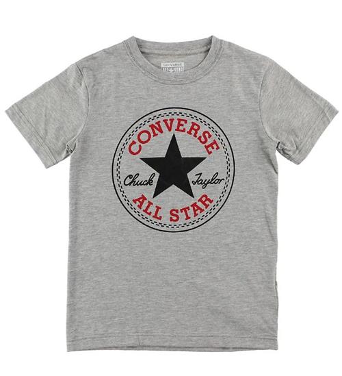 Converse Converse T-shirt - GrÃ¥meleret m. Logo