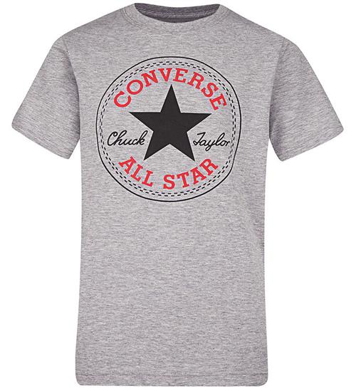 Se Converse T-shirt - GrÃ¥meleret m. Logo ved KidsWorld