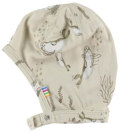 Se Joha Joha Babyhjelm - Bambus - Beige Aop ved KidsWorld