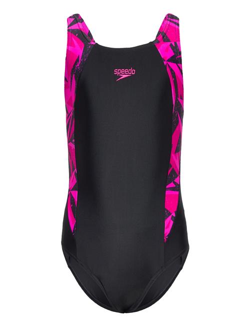 Speedo Girls Hyperboom Splice Muscleback Speedo Black