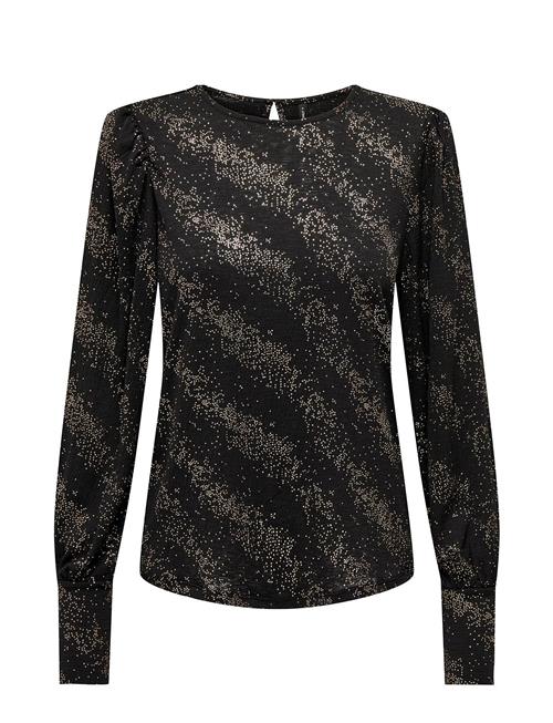 Se ONLY Onlpella L/S Foil Puff Top Jrs ONLY Black ved Booztlet