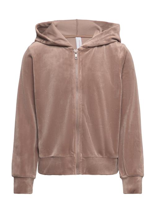 Vero Moda Girl Vmvelvet Ls Zip Hoodie Jrs Girl Vero Moda Girl Beige