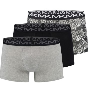 Michael Kors 3P Fashion Boxer Brief Grå/Sort bomuld Medium Herre