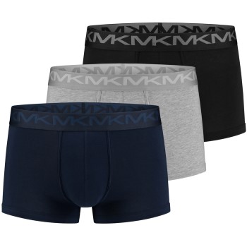 Michael Kors 3P Strecth Factor Boxer Brief Marineblå bomuld Medium Herre