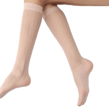 Oroblu Strømper Point Line Knee-High 20 Den Lyserosa polyamid One Size Dame