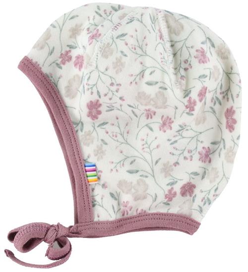 Joha Joha Babyhjelm - Uld/Bambus - Offwhite/Rose