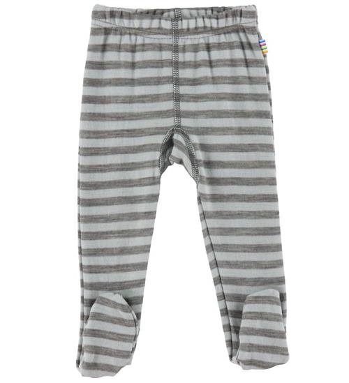 Se Joha Leggings m. FÃ¸dder - Uld - GrÃ¥/Mynte ved KidsWorld