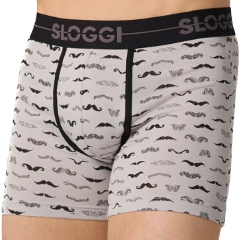 Sloggi 2P Men GO Movember Short Sort/Hvid bomuld Medium Herre