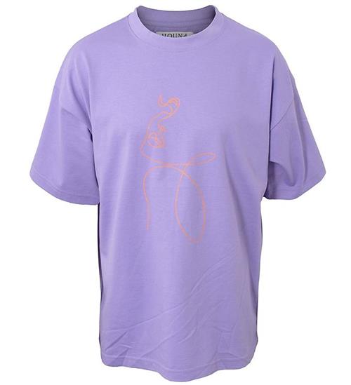 Hound Hound T-shirt - Oversized - Lilac m. Print