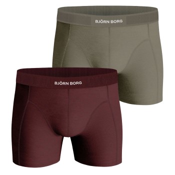 Björn Borg 2P Lyocell Boxer 2406 Rød/Grøn lyocell Medium Herre