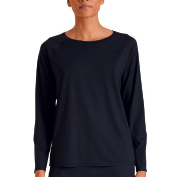 Se Calida DSW Balancing Long Sleeve Shirt Mørkblå modal Small Dame ved Timarco