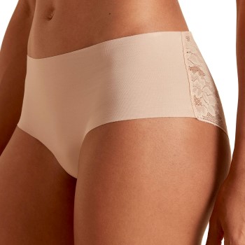 Calida Trusser Natural Skin Lace Panty Beige Small Dame