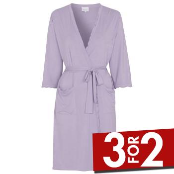 Se Damella Viscose Plain Wave Robe CL2 Lavendel Bambus Small Dame ved Timarco