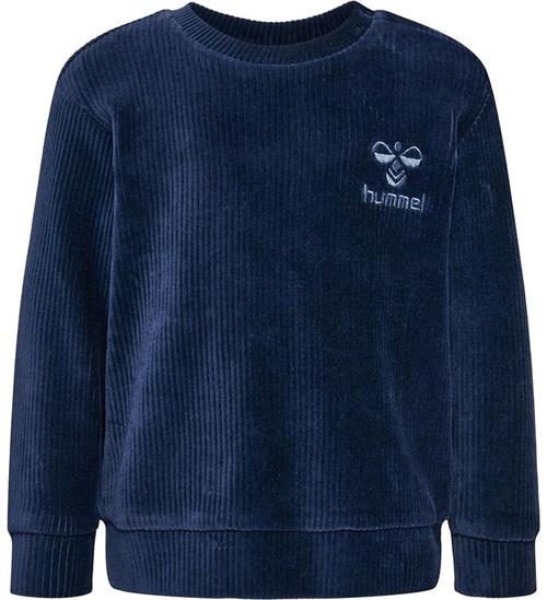 Se Hummel Hummel sweatshirt - FlÃ¸jl - hmlCordy - Black Iris ved KidsWorld