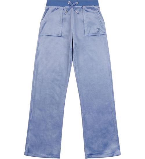 Se Juicy Couture Juicy Couture Velourbukser - Grey Blue ved KidsWorld