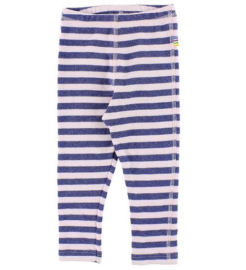 Se Joha Leggings - LyserÃ¸d/BlÃ¥stribet ved KidsWorld