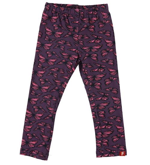 Se DYR-Cph Leggings - DYRCheetah - Grey Viola Flutter ved KidsWorld