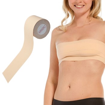 Magic Breast Tape Caffe latte bomuld One Size Dame