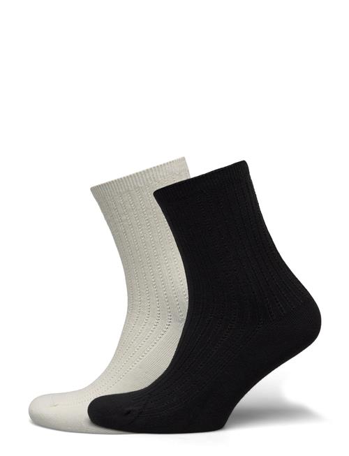 Becksöndergaard Helga Crochet Sock 2 Pack Becksöndergaard White