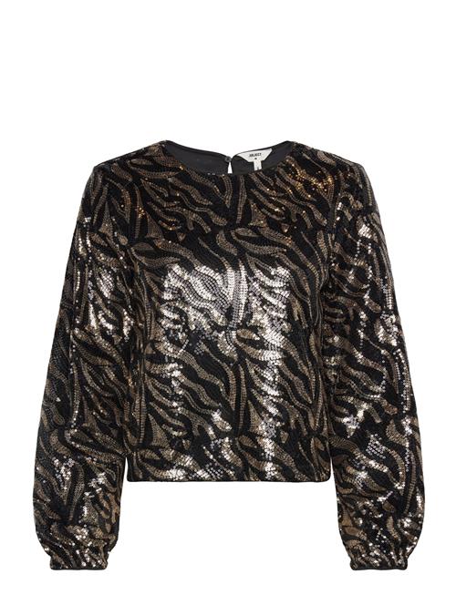 Object Objpernille Sansi Closed L/S Top 130 Div Object Black