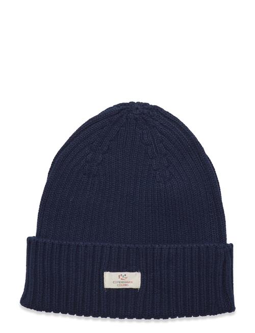 Copenhagen Colors Cotton Knitted Classic Beanie Copenhagen Colors Navy