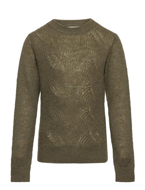 Se Creamie Pullover Knit Creamie Khaki ved Booztlet