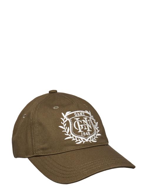 Se GANT Graphic Cotton Twill Cap GANT Khaki ved Booztlet