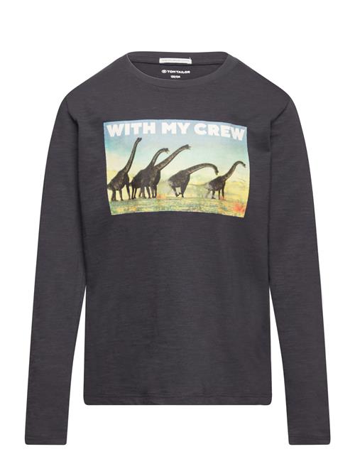 Tom Tailor Photoprint Longsleeve Tom Tailor Grey