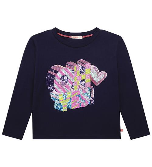 Se Billieblush Billieblush Bluse - Oh Yes - Navy m. Palietter ved KidsWorld