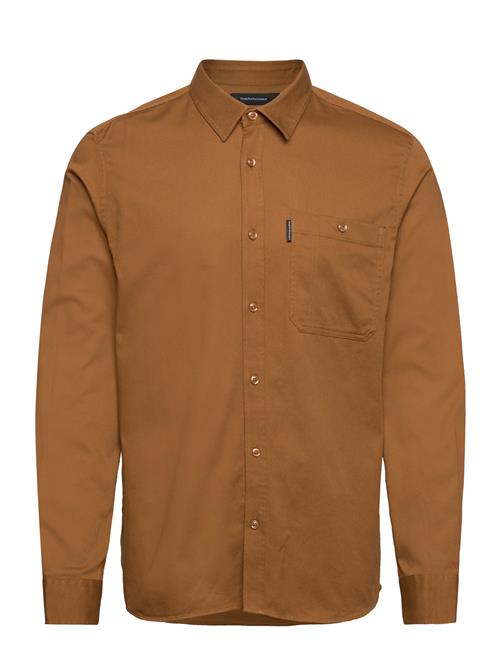 M Moment Skiers Shirt-H Y Brown Peak Performance Brown