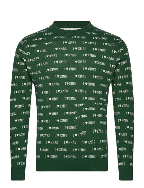 Se ONLY & SONS Onsxmas Reg 12 Multi Xmas Crew Knit ONLY & SONS Green ved Booztlet