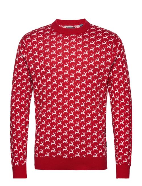 ONLY & SONS Onsxmas Reg 12 Multi Xmas Crew Knit ONLY & SONS Red