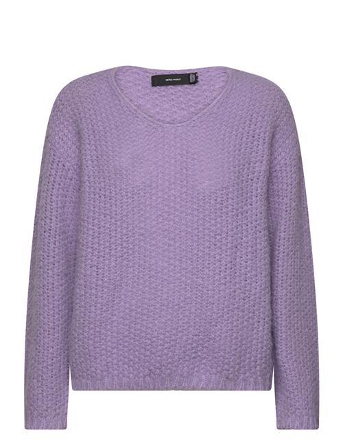 Se Vero Moda Vmerin Structure Ls V-Nk Pullover Ga Boo Vero Moda Purple ved Booztlet