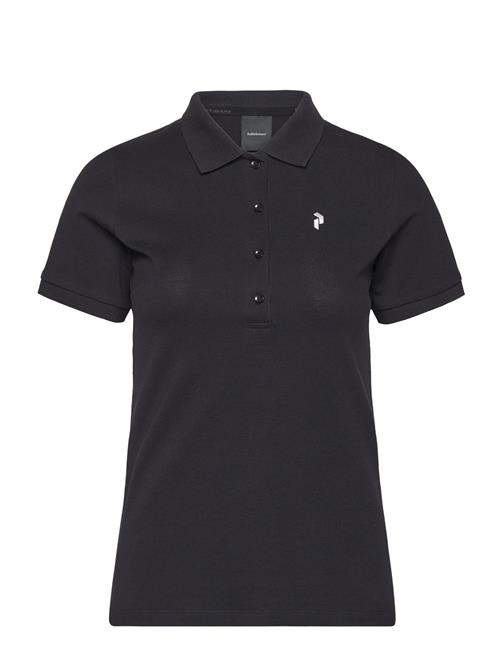 Peak Performance W Classic Cotton Polo-Black Peak Performance Black