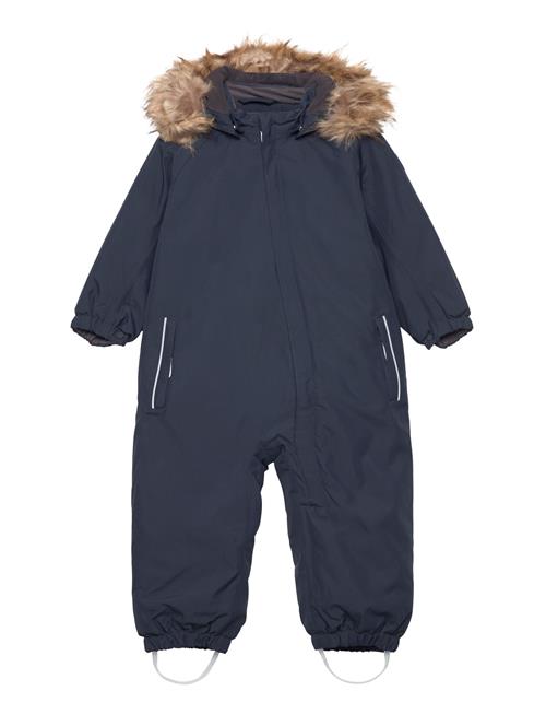 Color Kids Coverall W. Fake Fur Color Kids Navy