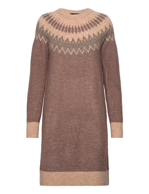 Vero Moda Vmsim Ls Nordic Dress Ga Rep Lcs Vero Moda Brown