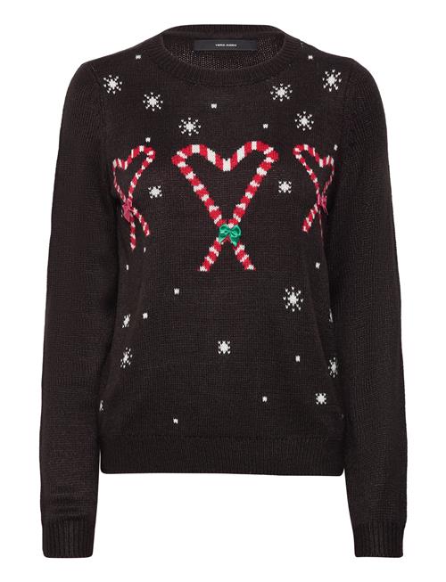 Se Vero Moda Vmcandyheart Ls O-Neck Pullover Xmas Vero Moda Black ved Booztlet