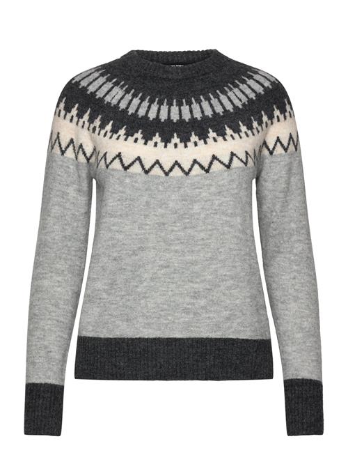 Vero Moda Vmsim Ls Nordic Pullover Ga Rep Lcs Vero Moda Grey