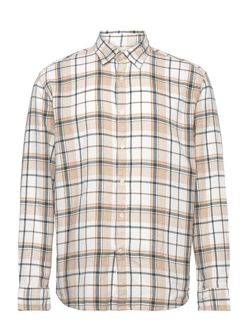 Selected Homme Slhregowen-Twisted Check Ls Shirt W Selected Homme Beige