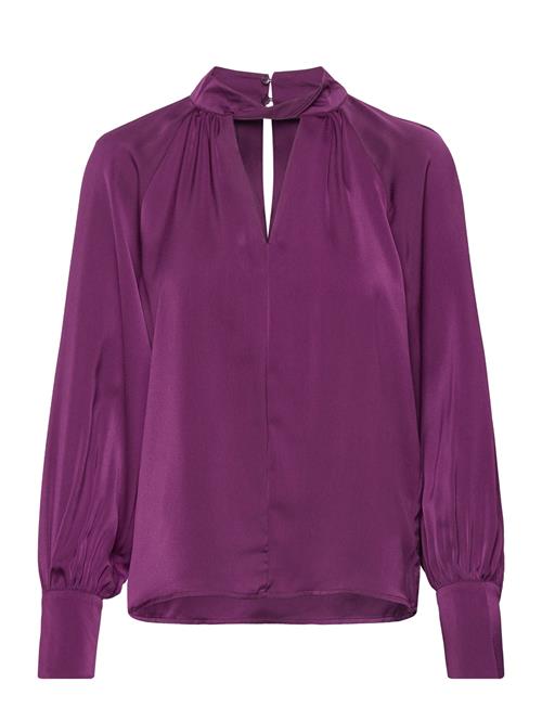 Se Vielma Halterneck L/S Top Vila Purple ved Booztlet